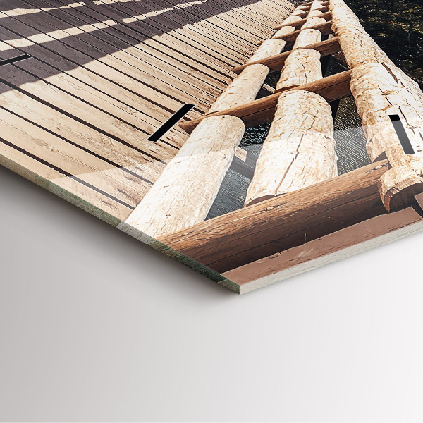 Reloj de pared cuadrado Montañas en Yellowstone