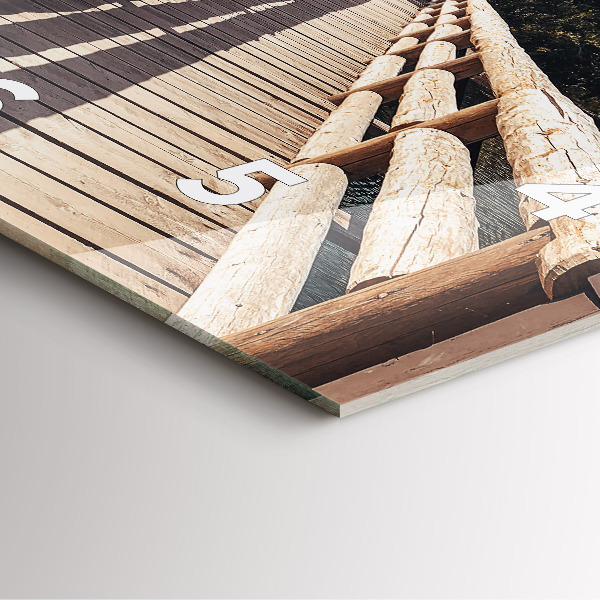 Reloj de pared cuadrado Montañas en Yellowstone