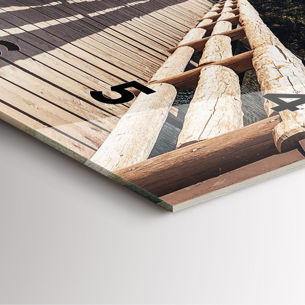 Reloj de pared cuadrado Montañas en Yellowstone