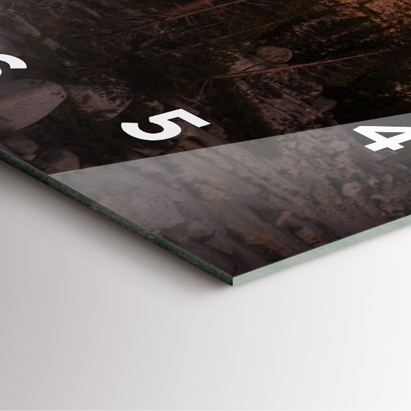 Reloj de pared cuadrado El camino rocoso de Yosemite