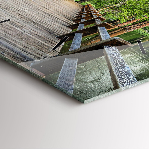 Reloj cuadrado Puente de madera en Yosemite