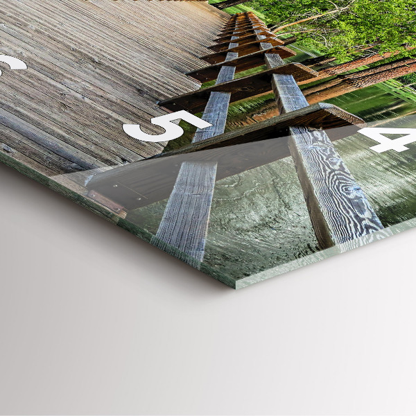 Reloj cuadrado Puente de madera en Yosemite