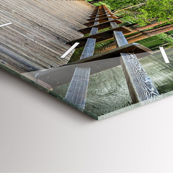 Reloj cuadrado Puente de madera en Yosemite