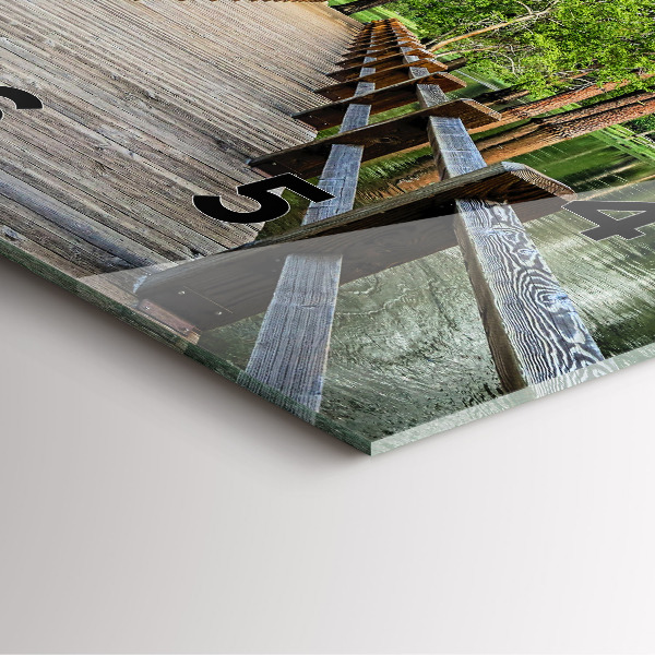 Reloj cuadrado Puente de madera en Yosemite