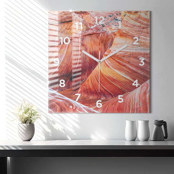 Reloj de pared cuadrado Pintoresco Gran Cañón