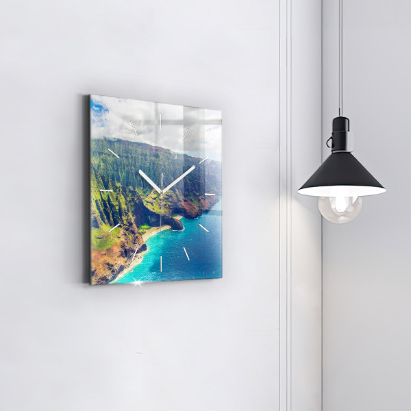 Reloj cuadrado Mar hawaiano