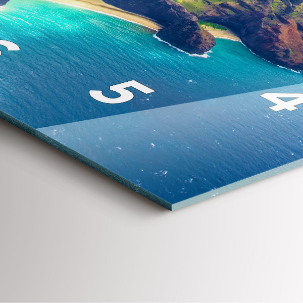 Reloj cuadrado Mar hawaiano