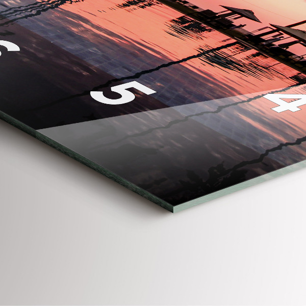 Reloj de pared cuadrado Palmeras en Hawai