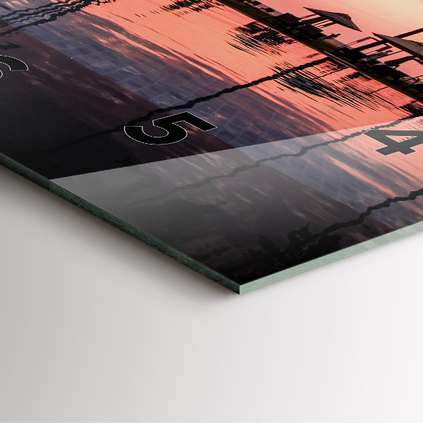 Reloj de pared cuadrado Palmeras en Hawai