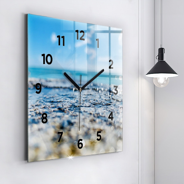 Reloj de pared cuadrado Fotografía del agua