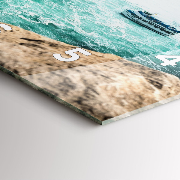 Reloj cuadrado Barco en el Niágara