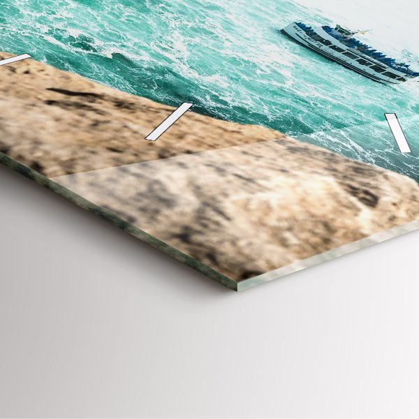 Reloj cuadrado Barco en el Niágara