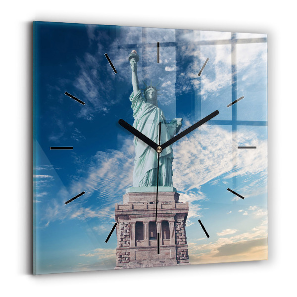 Reloj de pared cuadrado Estatua de la Libertad Nueva York
