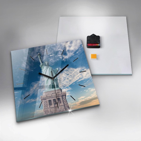 Reloj de pared cuadrado Estatua de la Libertad Nueva York