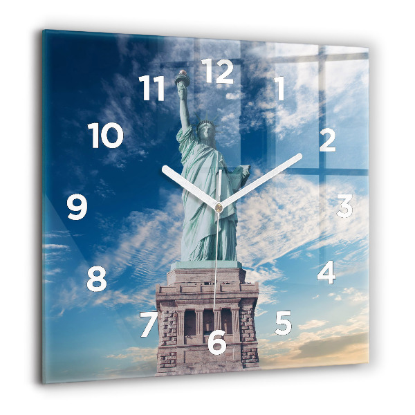 Reloj de pared cuadrado Estatua de la Libertad Nueva York