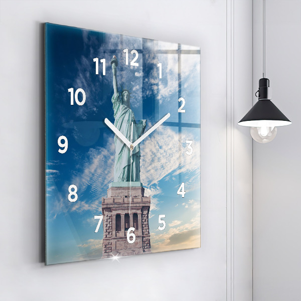 Reloj de pared cuadrado Estatua de la Libertad Nueva York