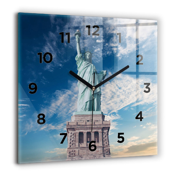 Reloj de pared cuadrado Estatua de la Libertad Nueva York