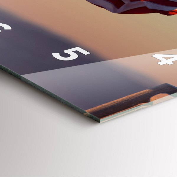 Reloj cuadrado La bandera estadounidense ondeando