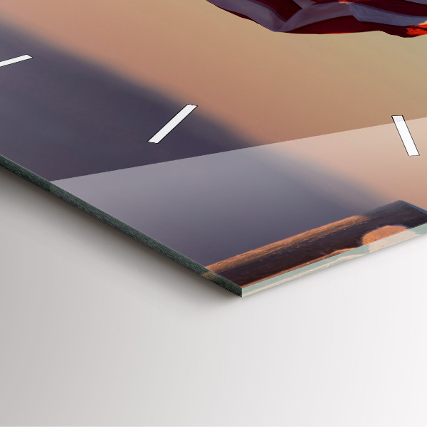 Reloj cuadrado La bandera estadounidense ondeando