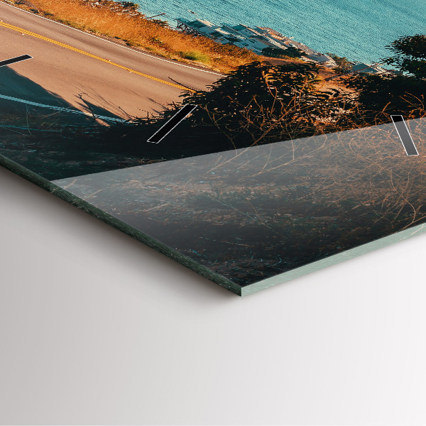 Reloj cuadrado Palmeras en Malibú