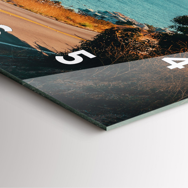 Reloj cuadrado Palmeras en Malibú