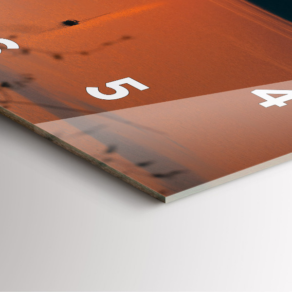 Reloj de pared cuadrado Lago Balaton al atardecer