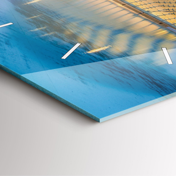 Reloj cuadrado Atardecer en la ciudad