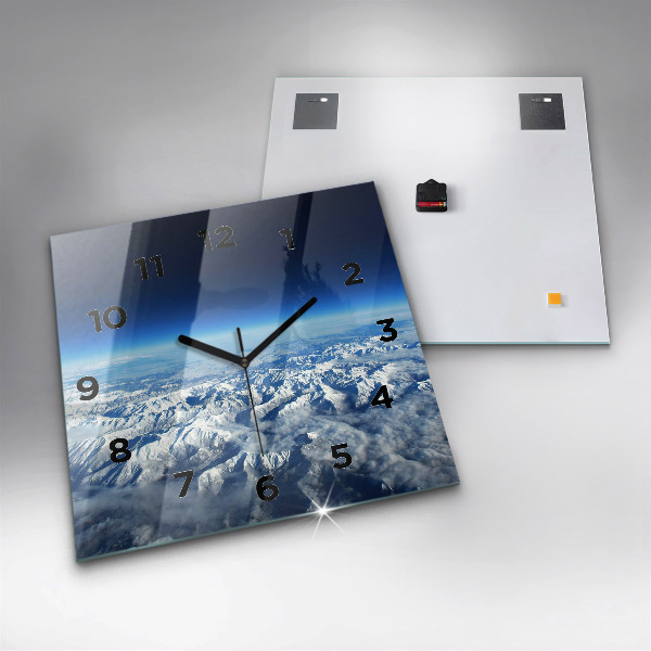 Reloj de pared cuadrado Barco de pesca en el puerto