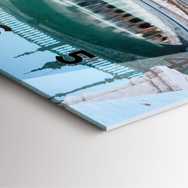 Reloj de pared cuadrado Plaza de España en Sevilla