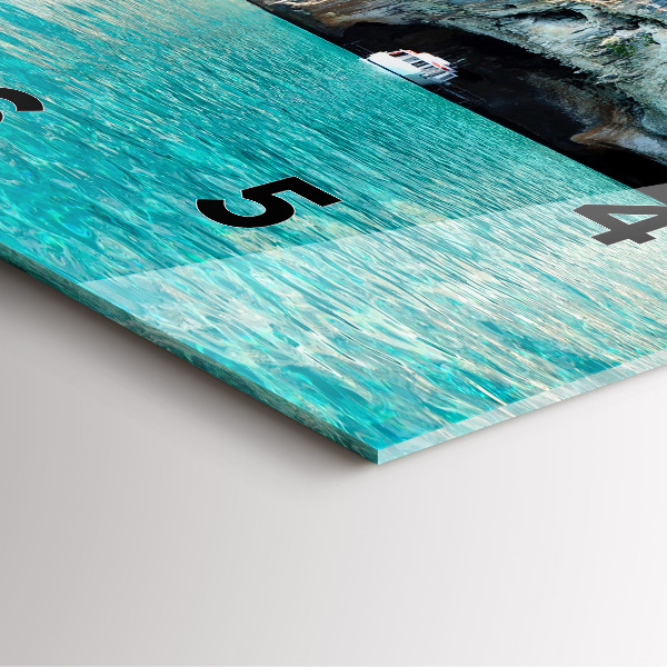 Reloj de pared cuadrado Cueva submarina