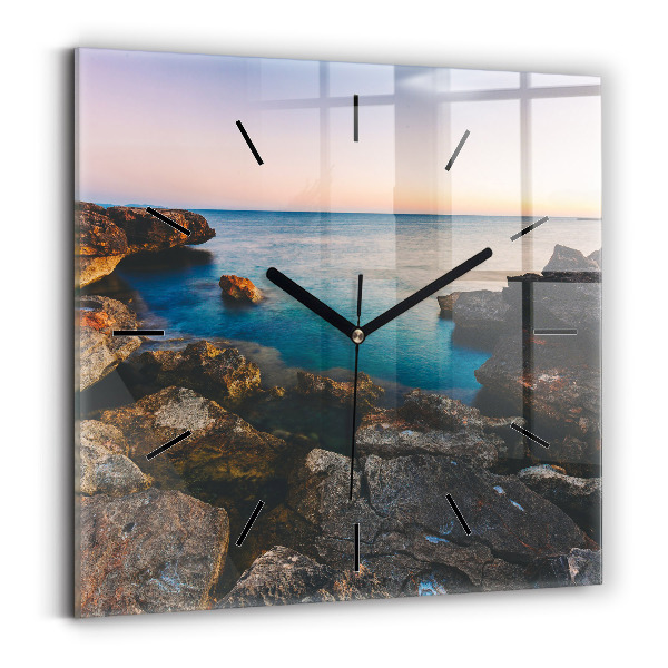 Reloj de pared cuadrado Paisaje marino