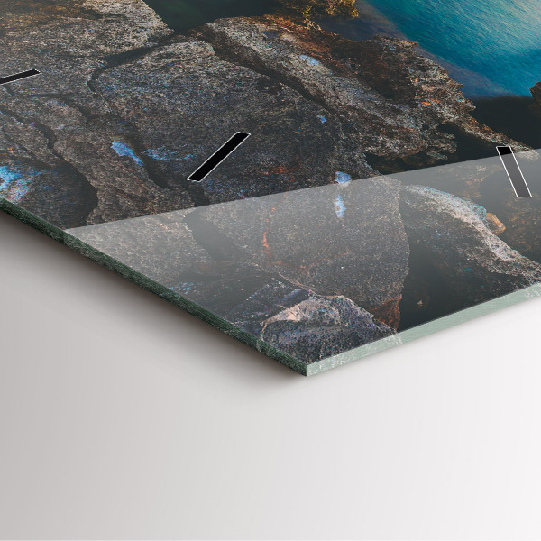 Reloj de pared cuadrado Paisaje marino