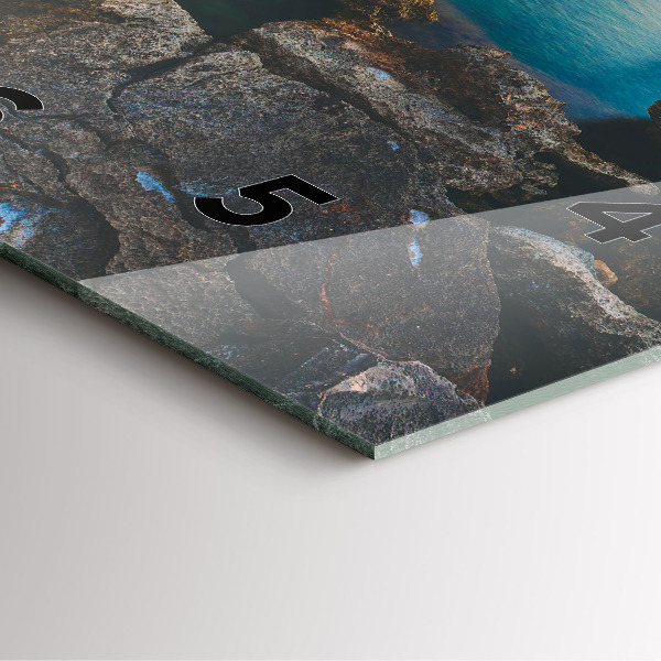 Reloj de pared cuadrado Paisaje marino