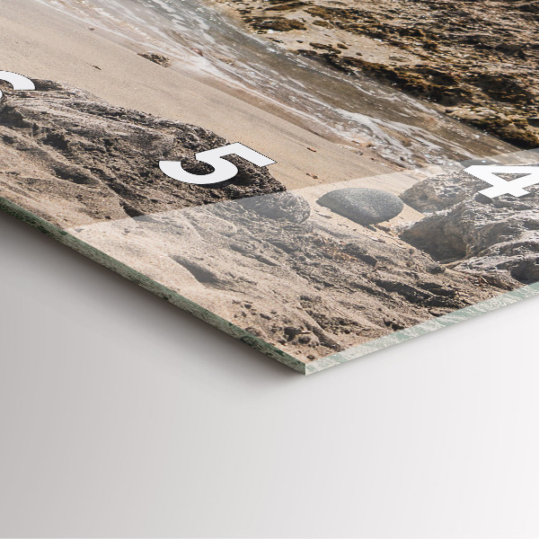 Reloj cuadrado Vista del mar Mediterráneo