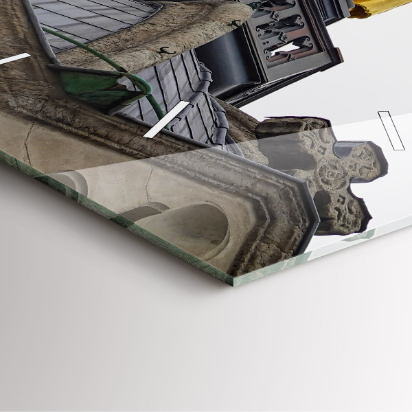 Reloj cuadrado Estatua de Nuestra Señora en Lyon