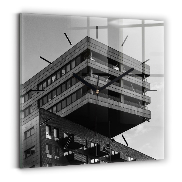 Reloj de pared cuadrado Arquitectura en Amsterdam