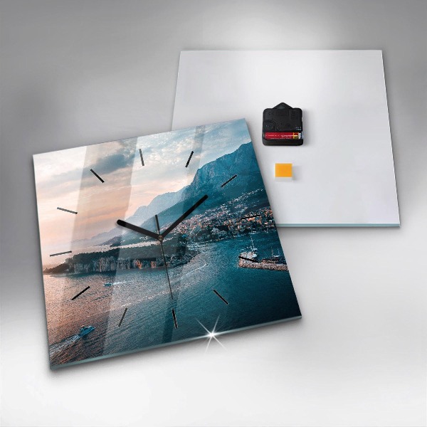 Reloj de pared cuadrado Isla en Croacia