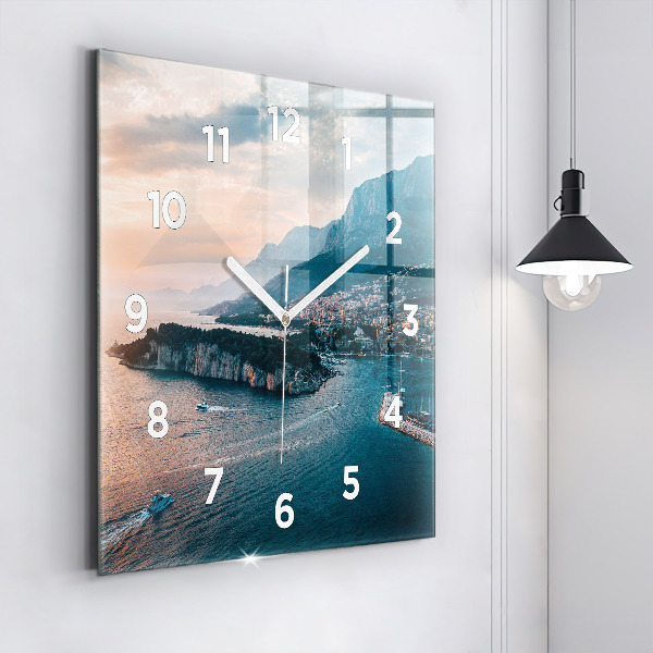 Reloj de pared cuadrado Isla en Croacia