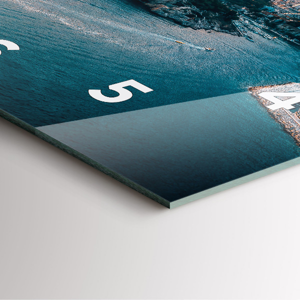 Reloj de pared cuadrado Isla en Croacia