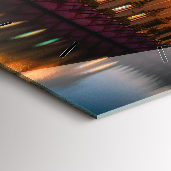 Reloj de pared cuadrado Templo en Bangkok