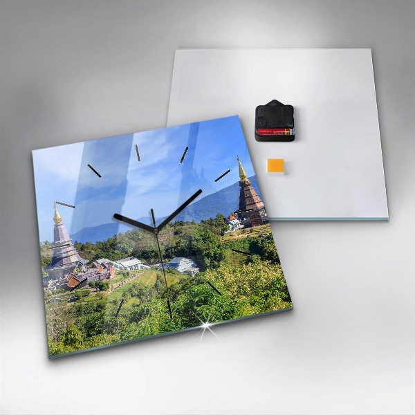 Reloj cuadrado Parque nacional de Chiang mai