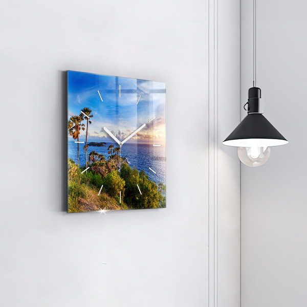 Reloj de pared cuadrado Phuket en Tailandia