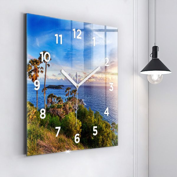 Reloj de pared cuadrado Phuket en Tailandia