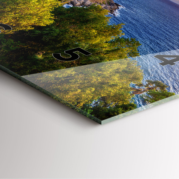 Reloj de pared cuadrado Phuket en Tailandia