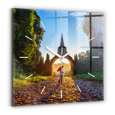 Reloj cuadrado Parque Surat Thani Tailandia