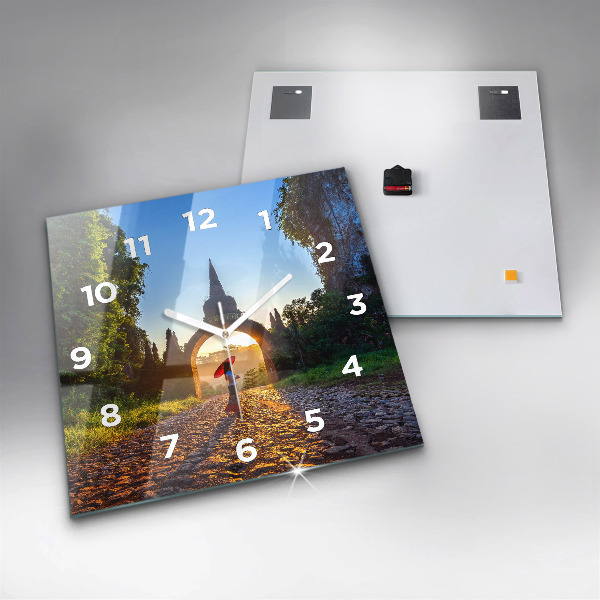 Reloj cuadrado Parque Surat Thani Tailandia