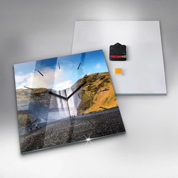 Reloj cuadrado Cascada en Islandia