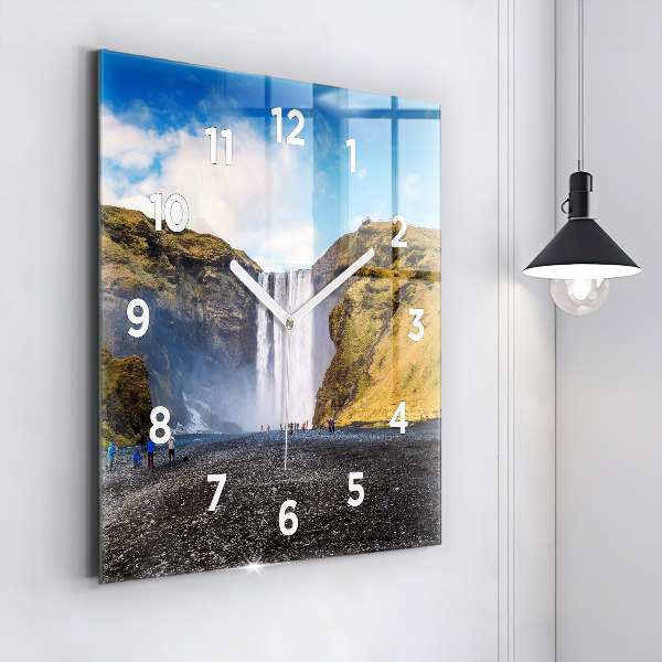 Reloj cuadrado Cascada en Islandia