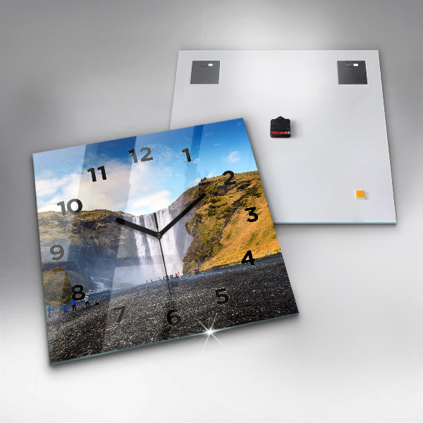 Reloj cuadrado Cascada en Islandia