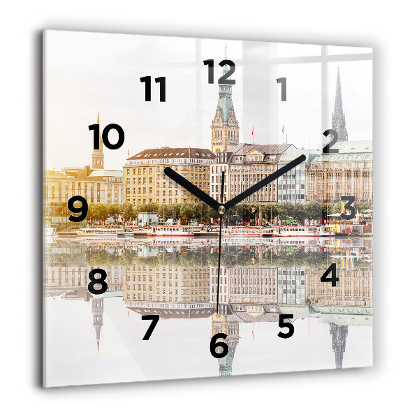 Reloj cuadrado Río Hamburgo, Alemania